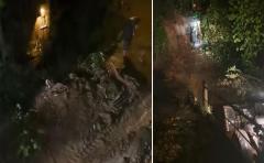 Ardeşen'de heyelan: Köy yolu ulaşıma kapandı